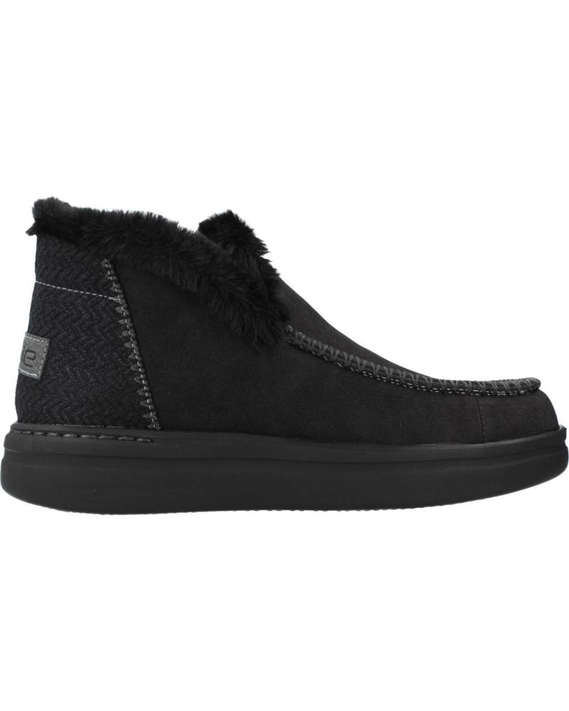 Botines de Mujer HEY DUDE BOTINES HEY DUDE DENNY GRIP MUJER NEGROS NEGRO