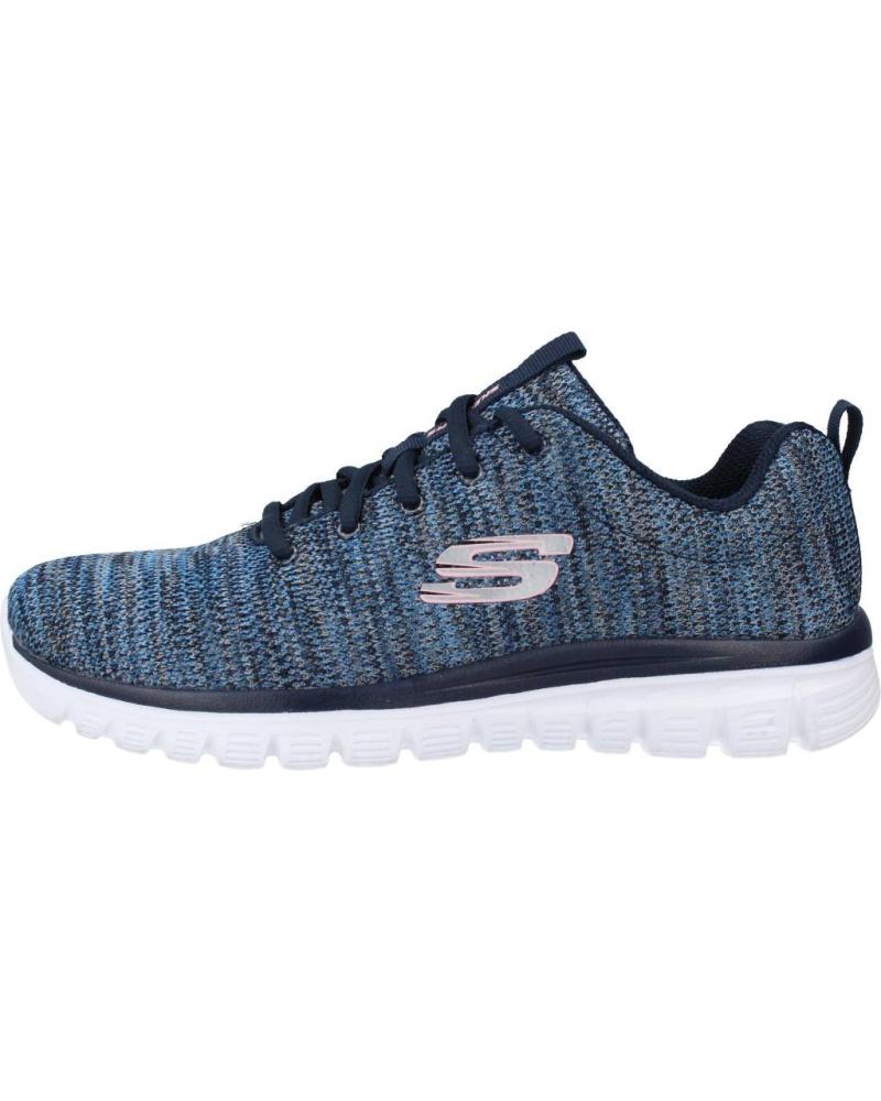 Deportivas de Mujer y Niña SKECHERS GRACEFUL TWISTED FORTUNE AZUL