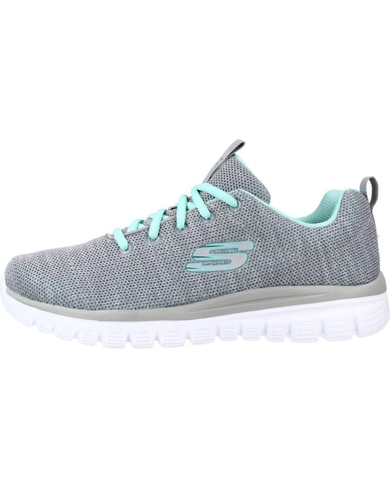 Deportivas de Mujer y Niña SKECHERS GRACEFUL TWISTED FORTUNE GRIS