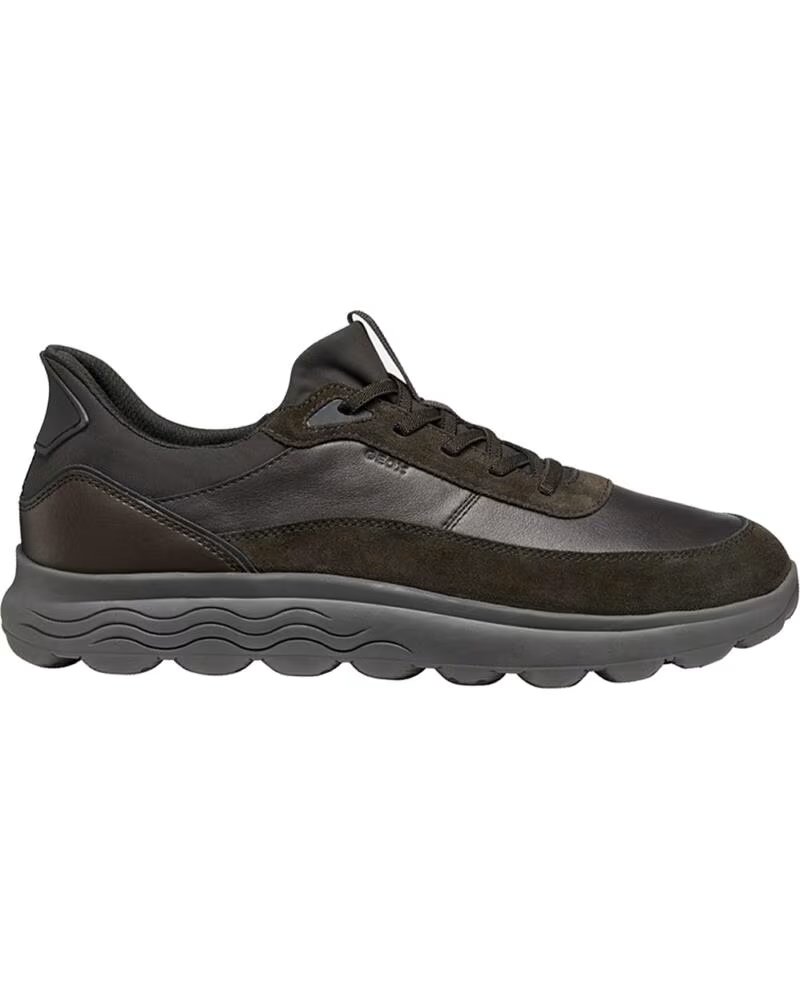 Geox U Spherica Plus Zapatillas Deportivas Piel Marrón Hombre