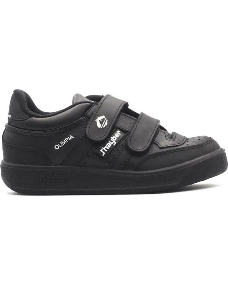 ZAPATILLAS JHAYBER OLIMPIA VELCRO UNISEX PIEL NEGRA NEGRO