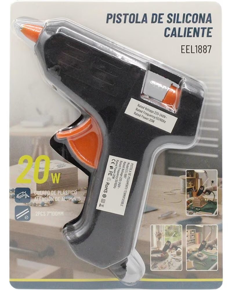 Oryx Pistola de Silicona Caliente 20W EEL1887 Negro