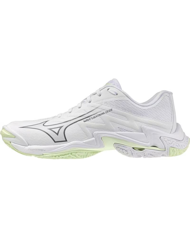 Zapatillas Mizuno Wave Lightning Elite para Balonmano y Voleibol en Color Blanco