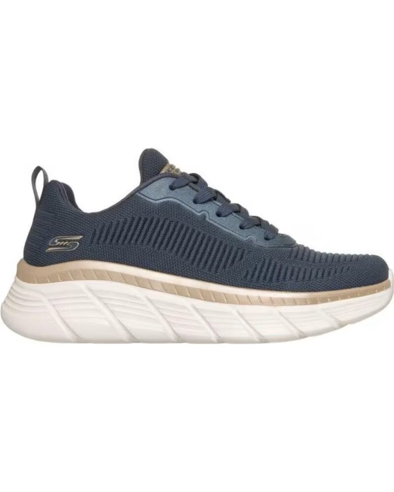 Zapatillas Skechers Bobs Sport B Flex Hi Navy-gold