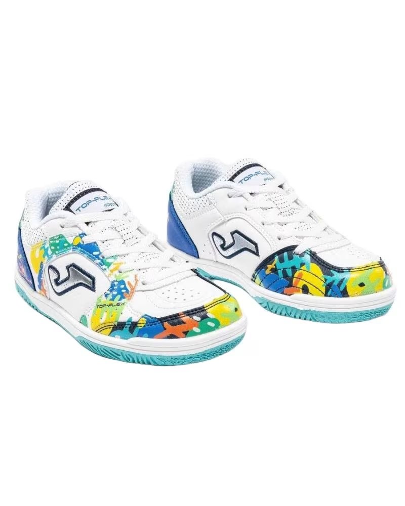 Joma Zapatillas Fútbol Sala Top Flex Jr 26 TPJW2602IN Multicolor Blanco