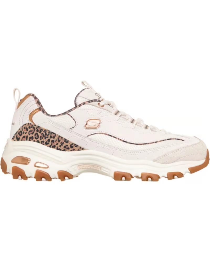 Skechers D´lites Wild Charm Zapatillas Deportivas de Mujer Blanco