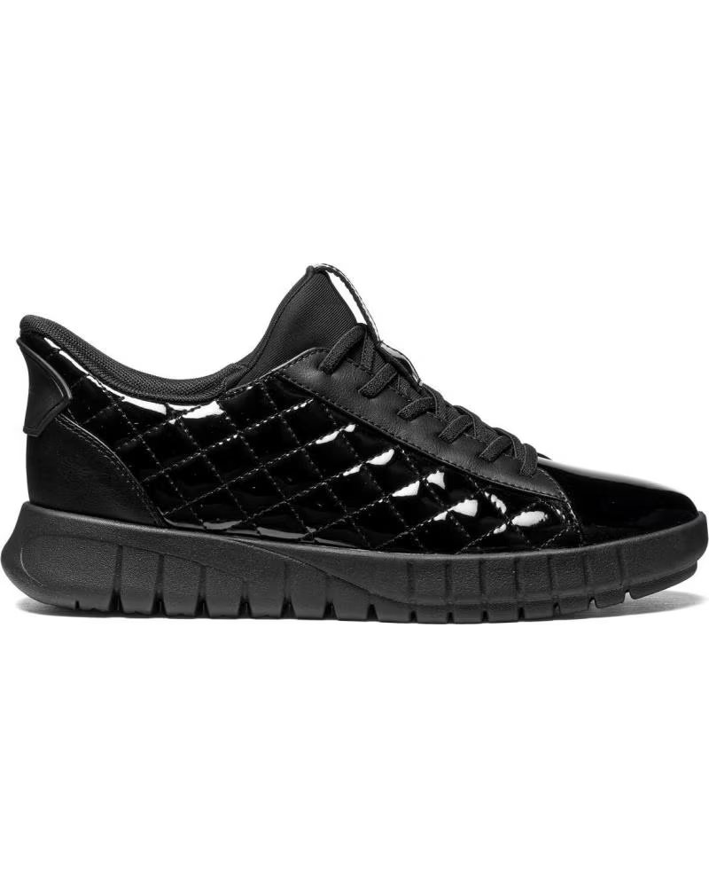 Geox D667SB D Flextride Plus Zapatillas Negras Charol Mujer Varios Colores