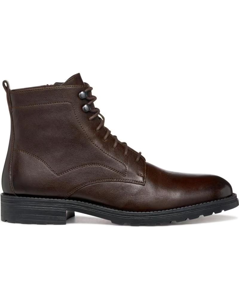 Botines de Piel Geox U Redclif C6009 Cafã U56LXA 0003C Coffee