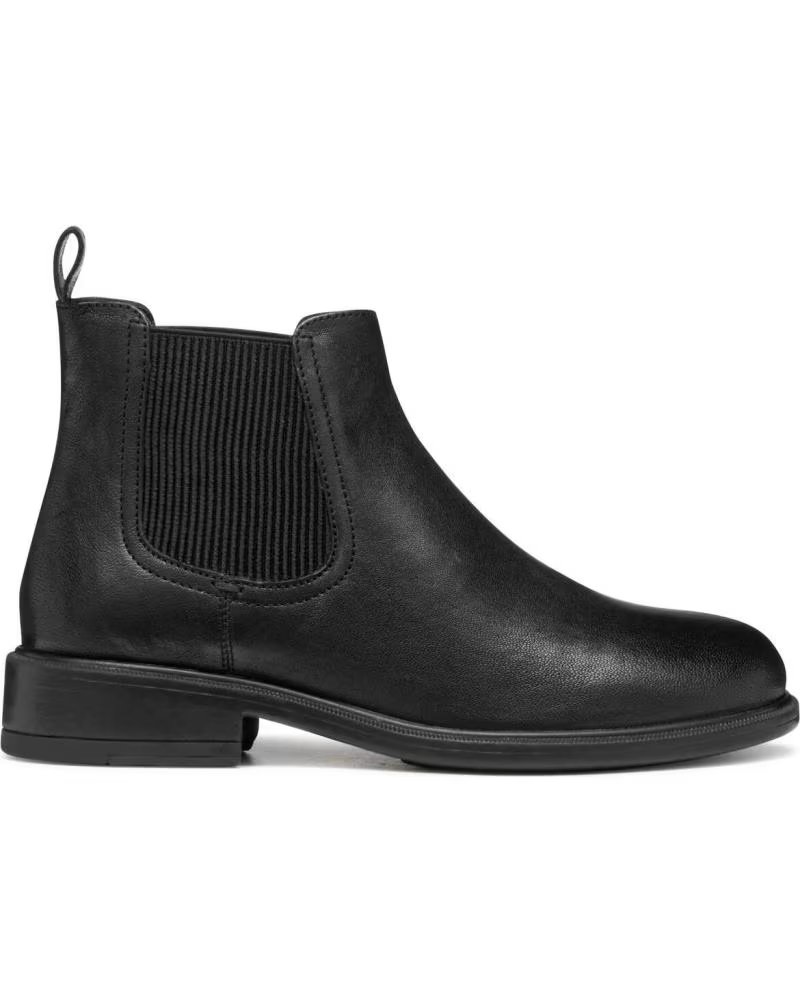 Geox D56LQA 00081 D Catria C9999 Botines Chelsea de Piel para Mujer Black