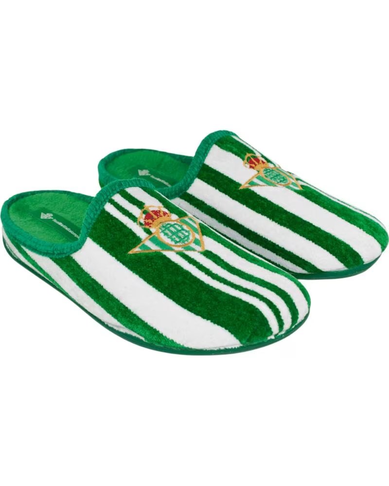 Sevillas Pantufla Infantil Real Betis Balompie Algodon Suela Goma Verde