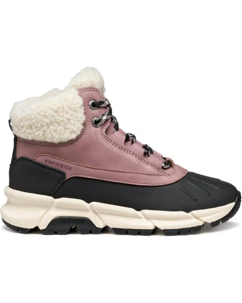 Geox Botas Niãa J Flexyper Plus Amphibiox C8049 Rosa Dk Rose-black