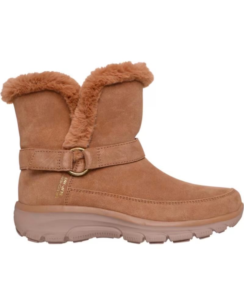 Botas Planas Easy Going - Dreamers Luxe Mujer Skechers Marrón