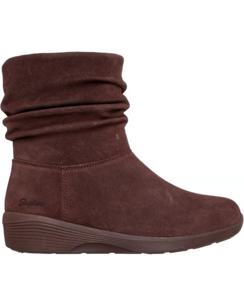 Skechers Botines Planos Mujer Arya Fashionista Marrón