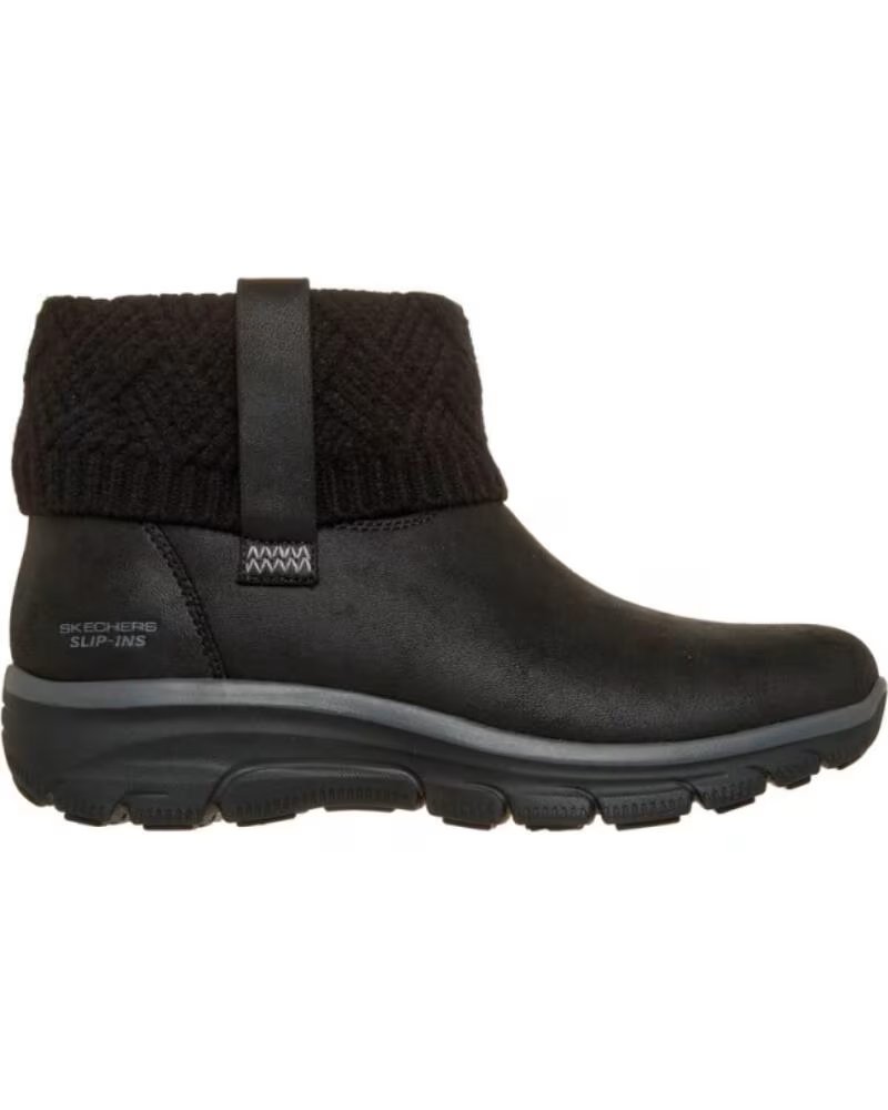 Skechers Botines Planos Mujer Easy Going - Cozy Weather 4 Negro