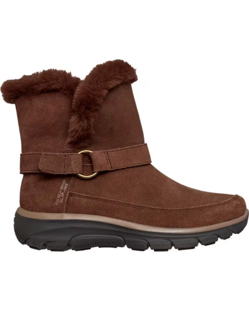 Skechers Botas Planas Mujer Easy Going Dreamers Luxe Marrón