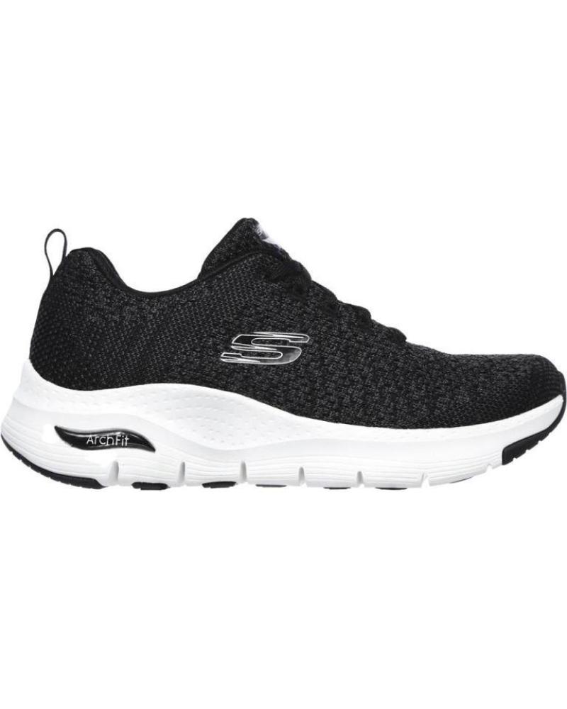 SKECHERS ARCH FIT SUNNY OUTLOOK - ZAPATILLAS DEPORTIVAS NEGRAS PARA MUJER NEGRO