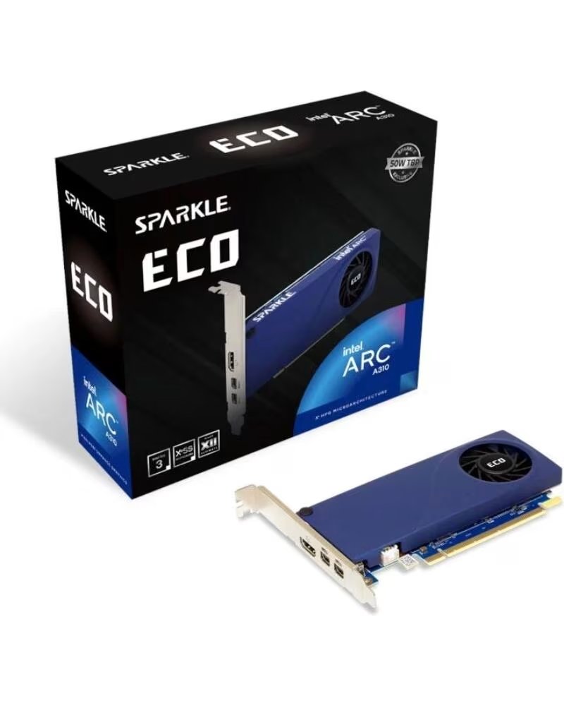 Sparkle Tarjeta Gráfica Intel Arc A310 Eco 4GB GDDR6 Lp Bracket