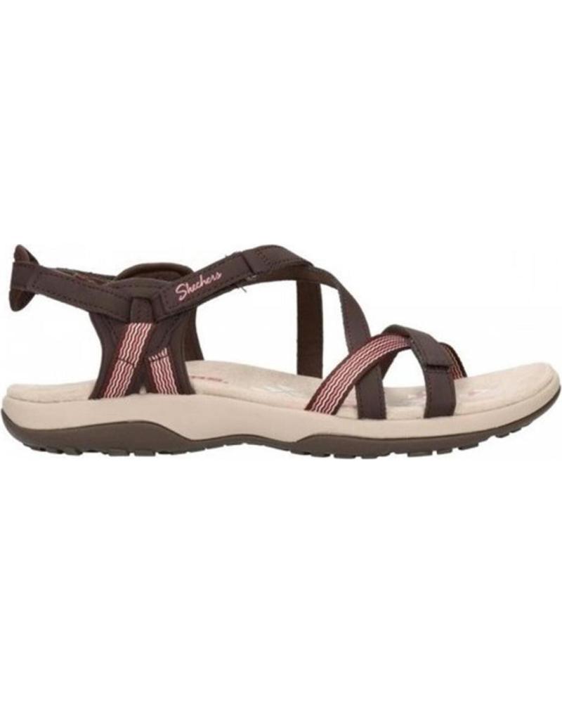 Sandalias de Mujer SKECHERS REGGAE SLIM SUN ARRAY MARRON