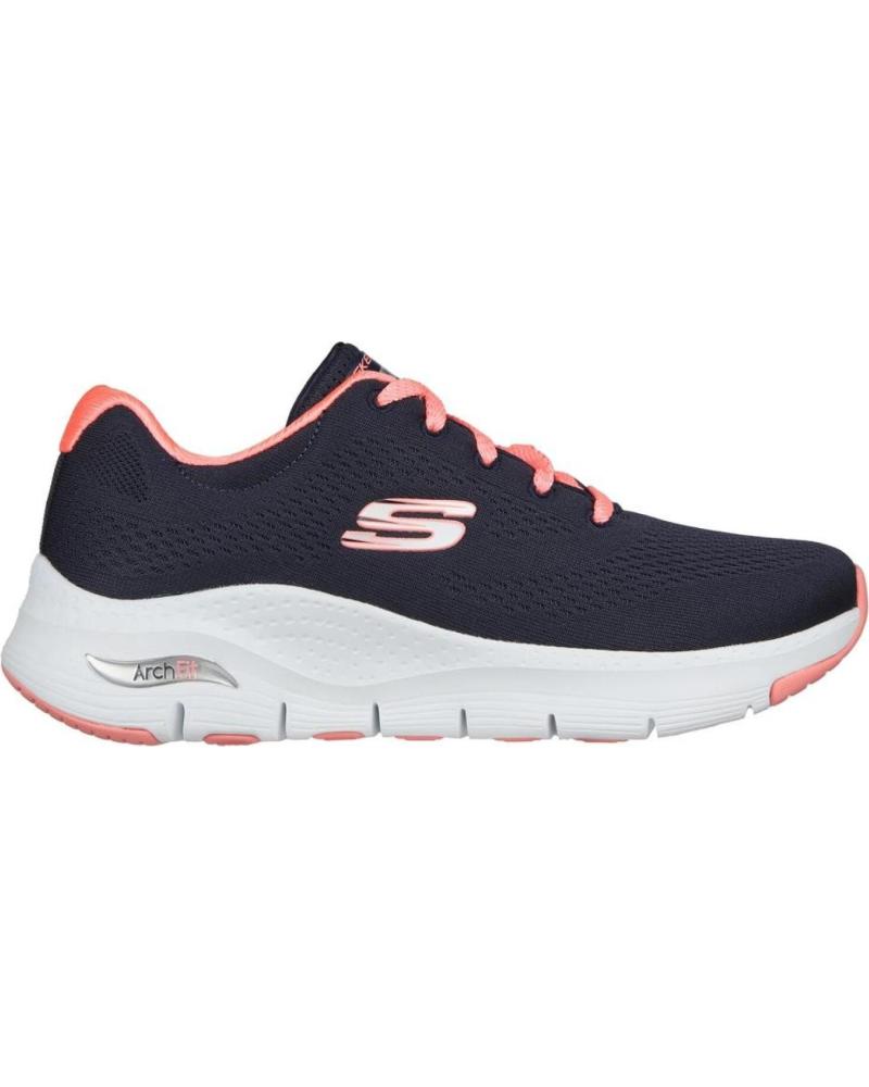 Deportivas de Mujer y Niña SKECHERS 149057-NVCL ARCH FIT BIG APPEAL NAVY-CORAL AZUL