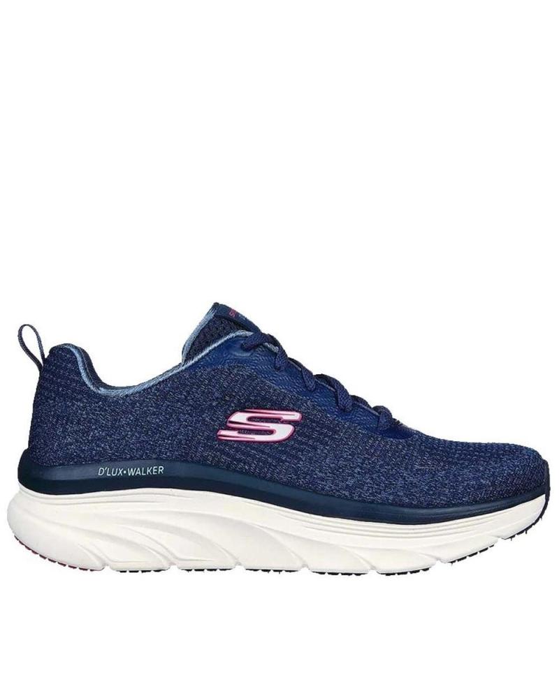 Zapatillas deporte de Mujer SKECHERS DLUX WALKER-DAILY BEAUTY NEGRA AZUL