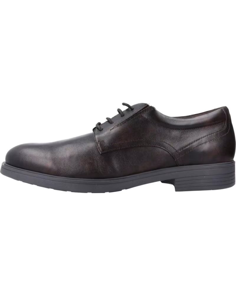 Geox U Appiano Zapatos Confort de Hombre en Piel Marrón C6009
