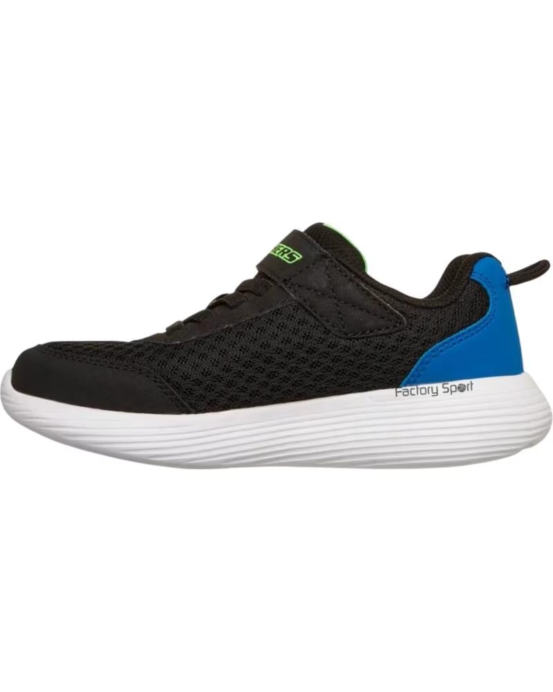 Skechers Go Run 400 2v Quanta Stri Zapatillas Infantiles 35 Negro Lima Azul