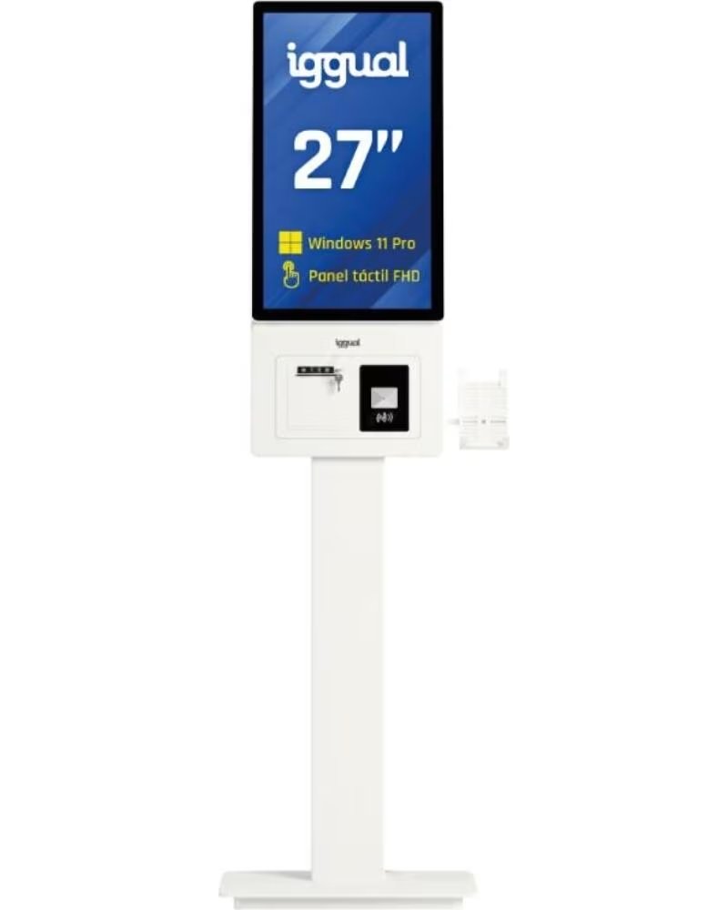 Iggual Kiosco Interactivo 27 Pulgadas Fhd Orchid W11PRO