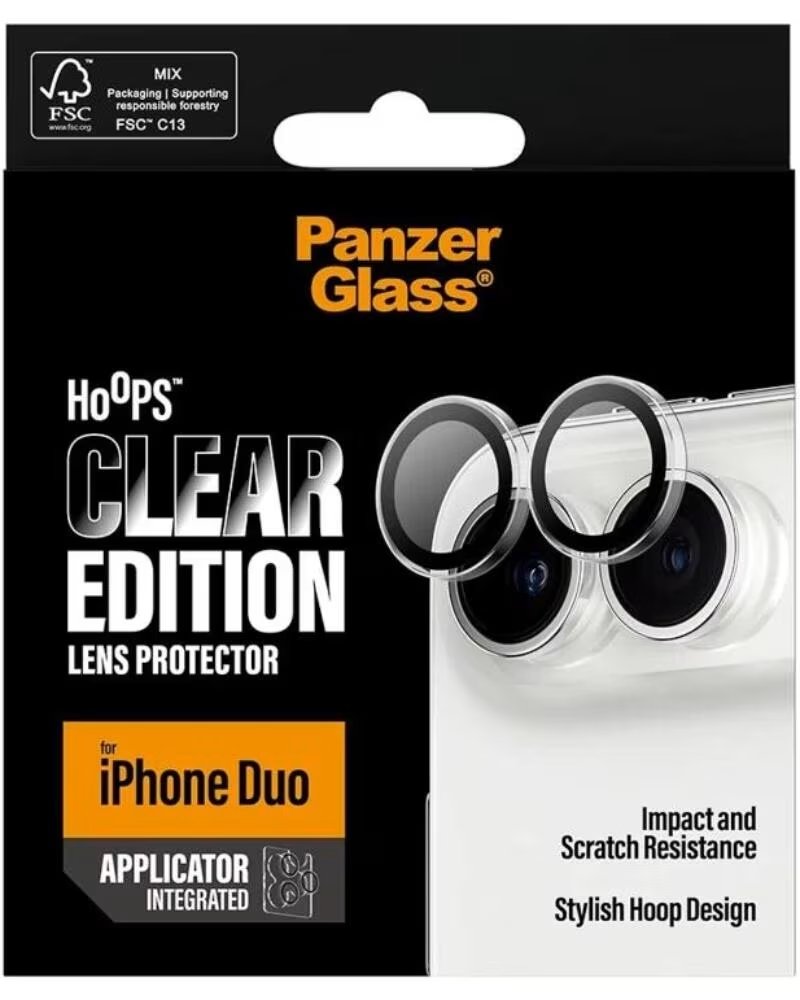 Panzerglass Hoops Protector de Lentes de Cãmara para Iphone Duo Transparente
