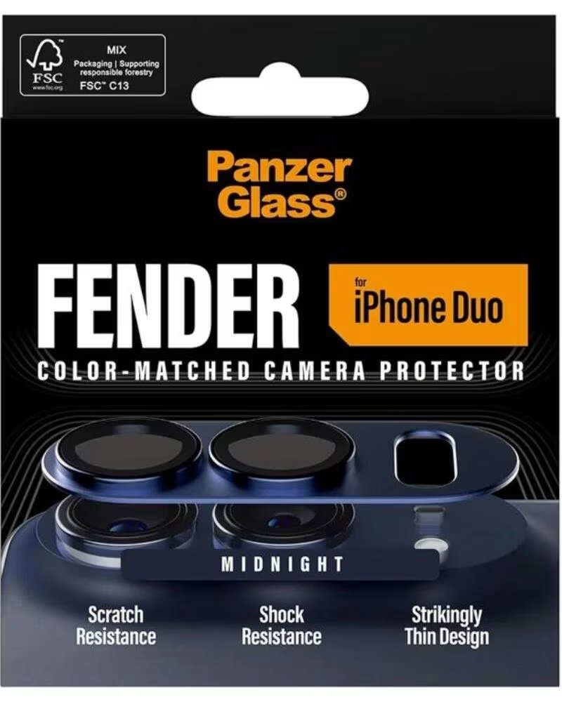 Panzerglass Protector de Lentes de Cãmara Fender para Iphone Duo Midnight