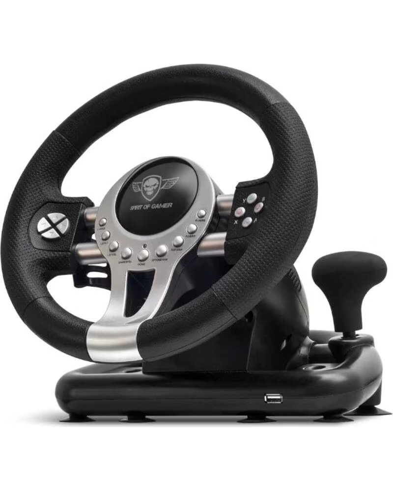 Spirit Of Gamer Race Wheel Pro 2 Pack Volante de Carreras Negro