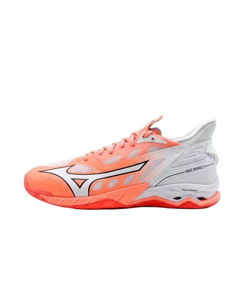 Zapatillas Wave Mirage 5 Naranja y Blanco