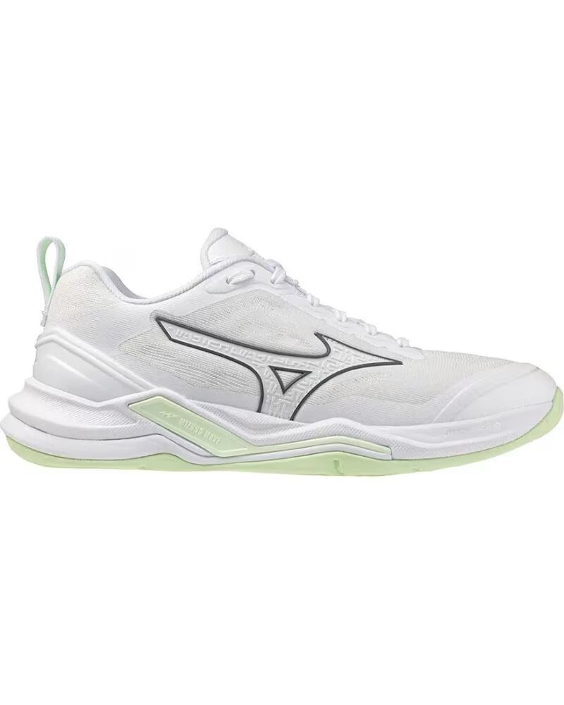 Zapatillas Wave Stealth Elite Blanca y Verde Blanco