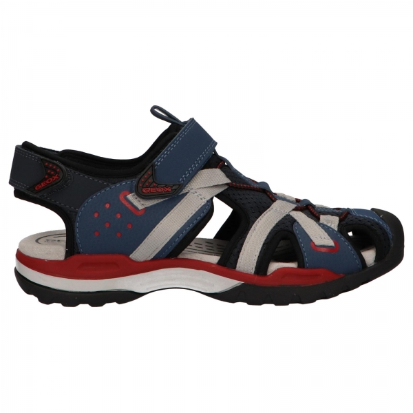SANDALIAS GEOX J BOREALIS NIÑO AZUL MARINO ROJO C0735 C0735 NAVY-RED