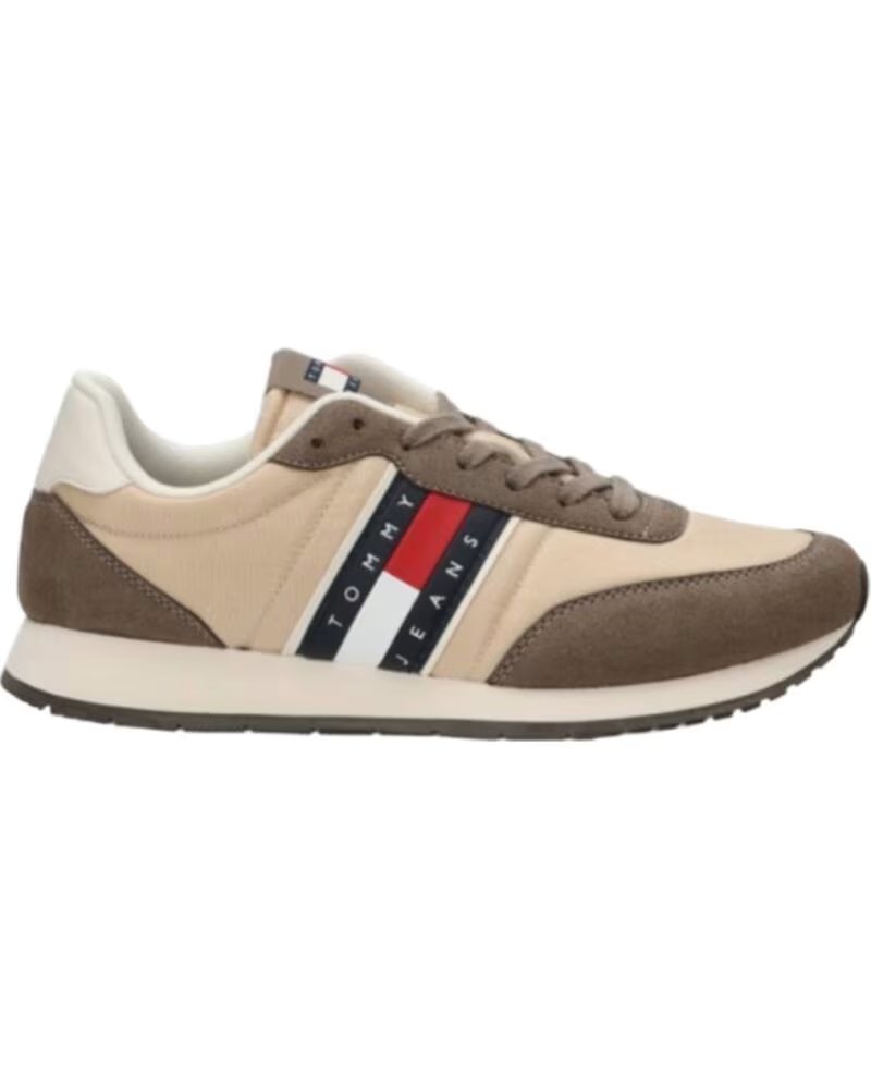 Tommy Jeans Zapatillas deportivas bajas  crema / beige oscuro / azul oscuro / rojo / blanco – imagen 4