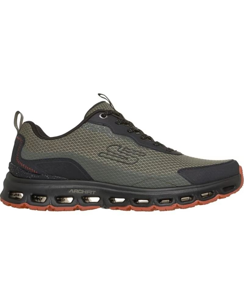 Skechers Arch Fit Glide Step At Barnar Kaki Zapatillas de Senderismo Hombre