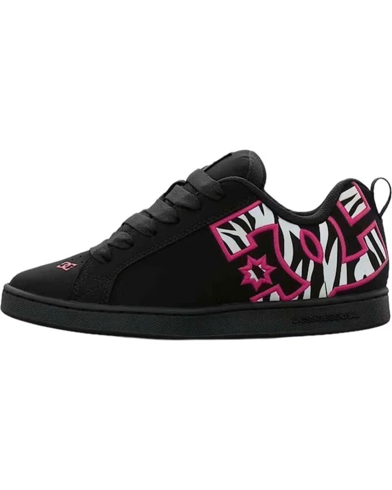 Dc Shoes Zapatillas Court Graffik Zebra Black White Pink