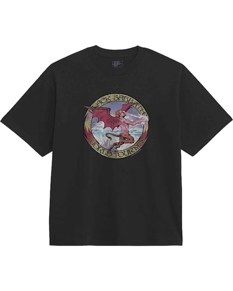 Vans Off The Wall Camiseta Manga Corta Black Sabbath World Tour 1978 Negro