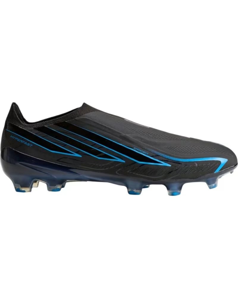 Adidas Botas de Futbol F50 Hyperfast Elite Laceless Fg Core Black Lucid Ray Blue Azul