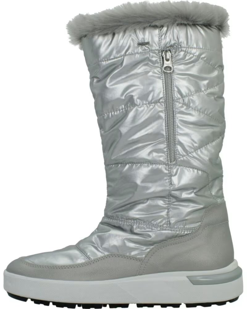 Geox Botas de Nieve Mujer D26QSC 0FU54 Plata C1007
