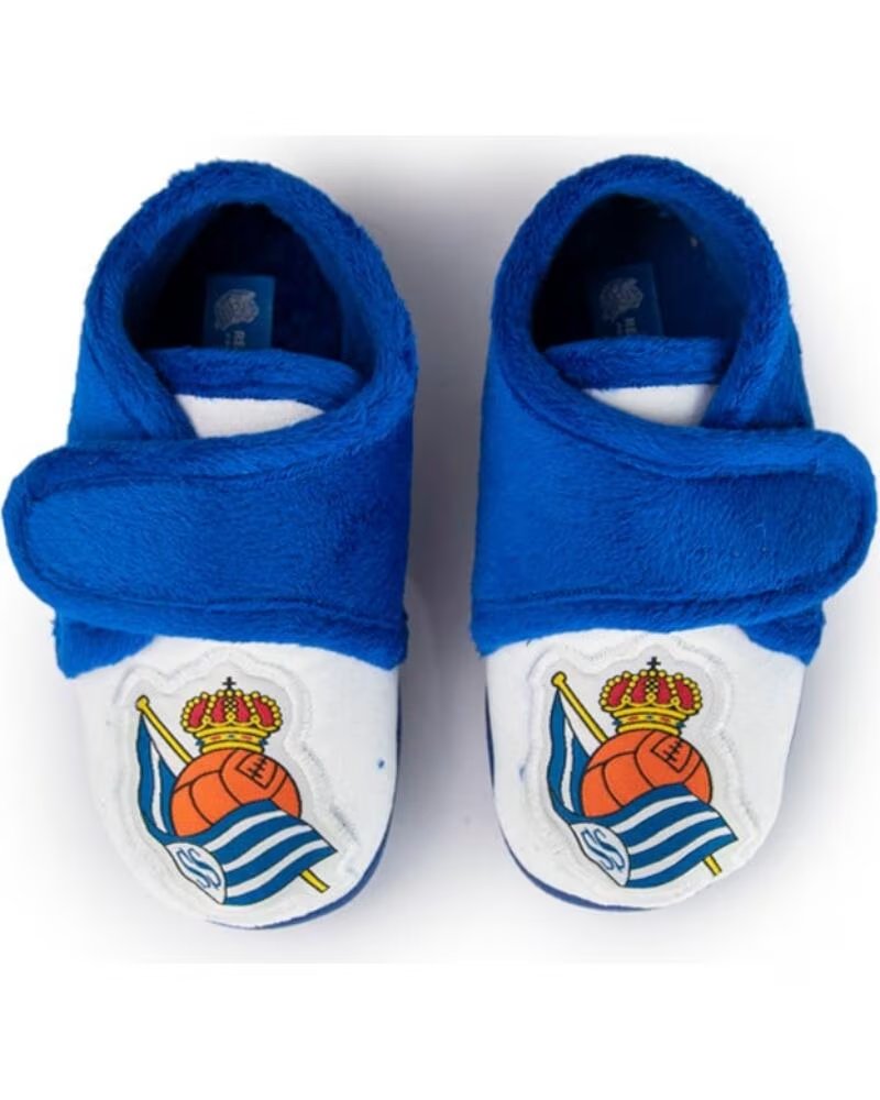 Marpen Zapatilla de Estar por Casa Real Sociedad Niño Azul Blanco Azul-blanco