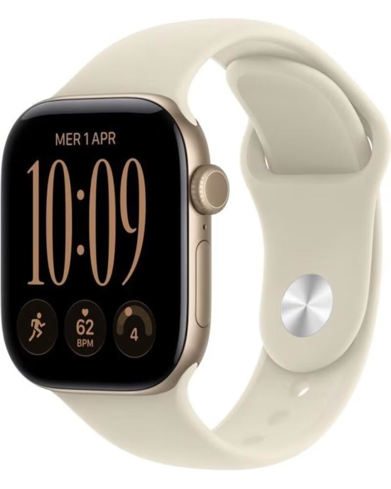 Apple Watch Series 12 Gps Cellular 42MM Aluminio Dorado Claro Correa Arena M L