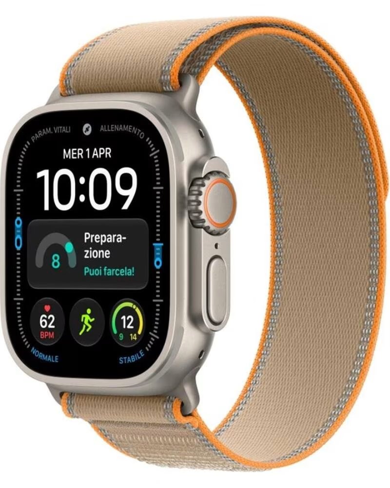 Apple Watch Ultra 4 Gps + Cellular 49 Mm Caja de Titanio Natural Correa Loop Trail Arena M/l