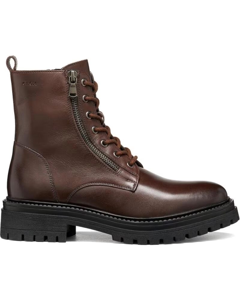 Geox Botín Iridea D16HRF C6013 Piel Caoba Varios Colores