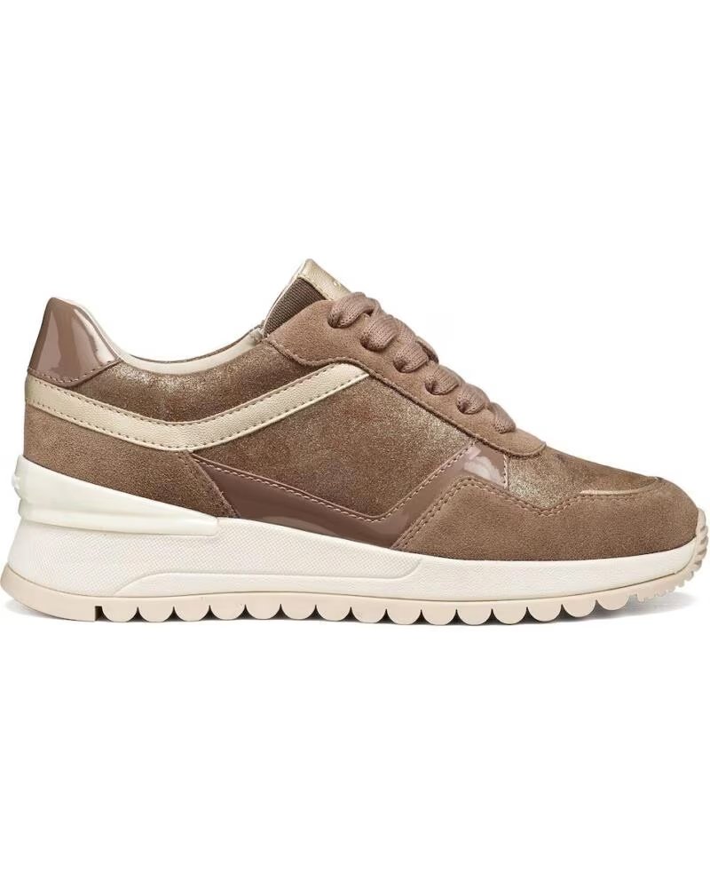 Geox D Desya Zapatilla Retro Taupe y Dorado Mujer D6500A C6002 Varios Colores