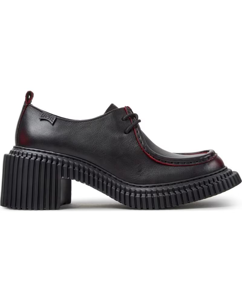 Camper Mocasines de Piel K201961A Pix London Negro y Burdeos NEGROBURDEOS003