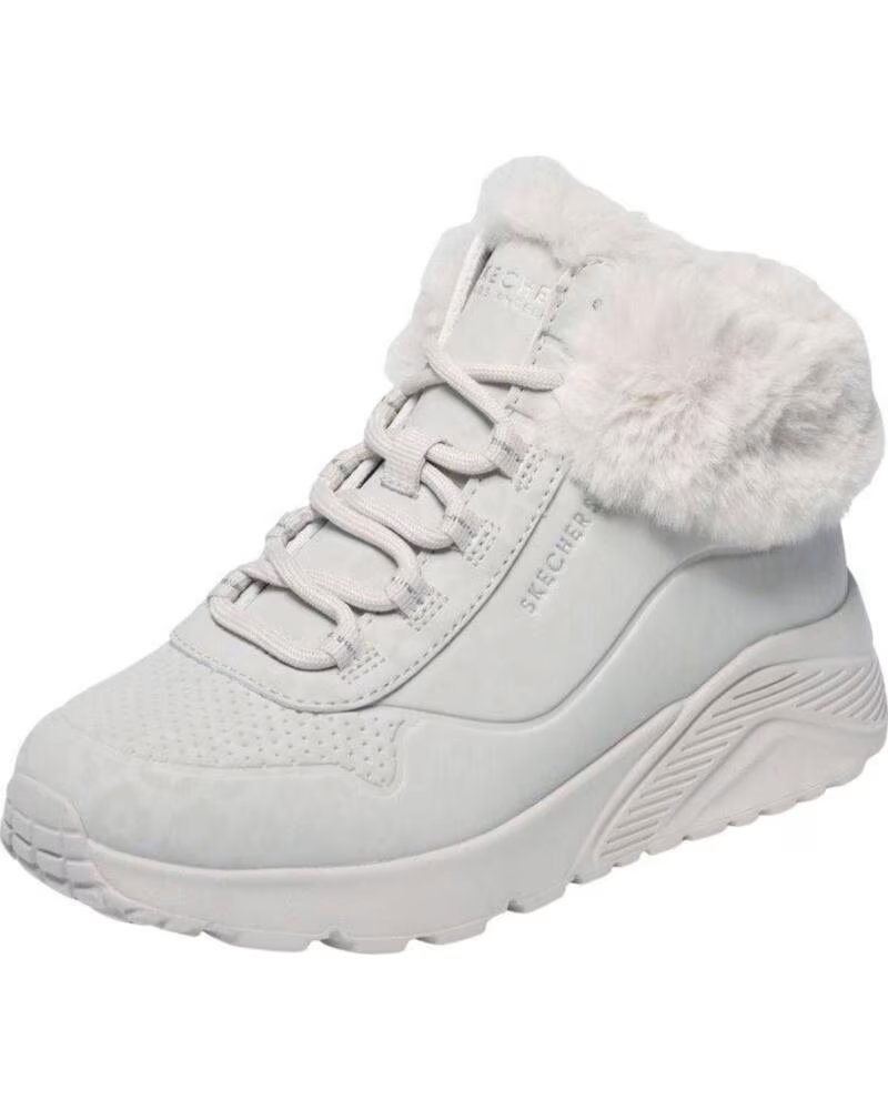 Skechers Zapatillas Uno Lite Cozy Leopard 310362L Blanco Natural
