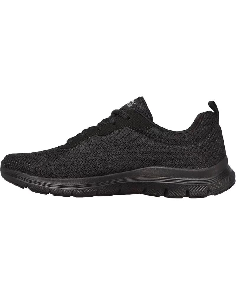 Skechers Zapatillas Summits Negras Mujer Black Mesh-synthetic-black Trim Fresh Vision Negro