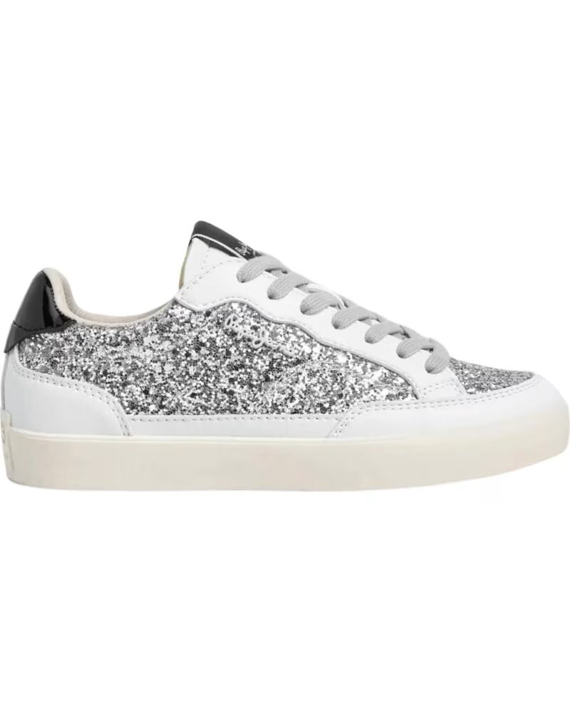 Pepe Jeans Zapatillas de Moda Nina Plata
