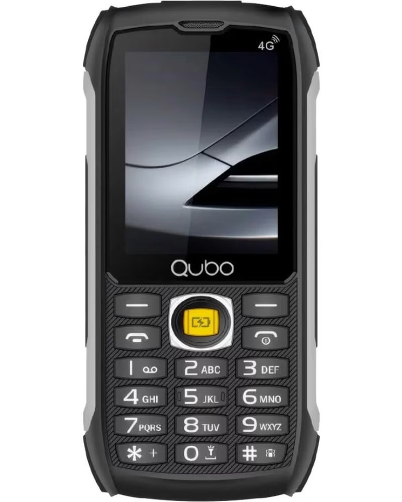 Qubo Telãfono Mã"vil Rugerizado Senior ST-002 4g 2,8 Pulgadas Negro