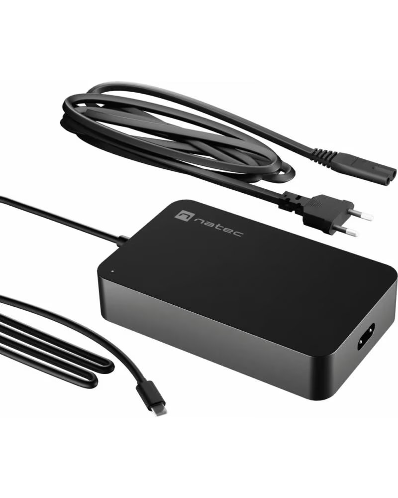 Natec Cargador Grayling Usb-c 90W para Portãtiles y Tablets